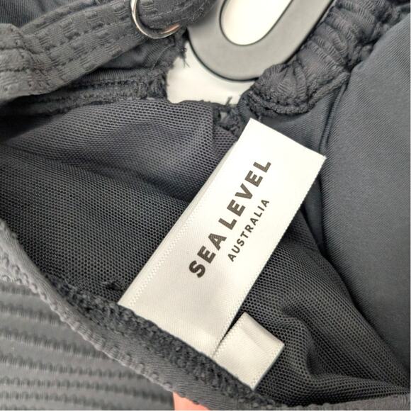 Sea Level Women's Spinnaker U Bar Bandeau One Piece Swimsuit Black Size US 8 - Picture 7 of 11